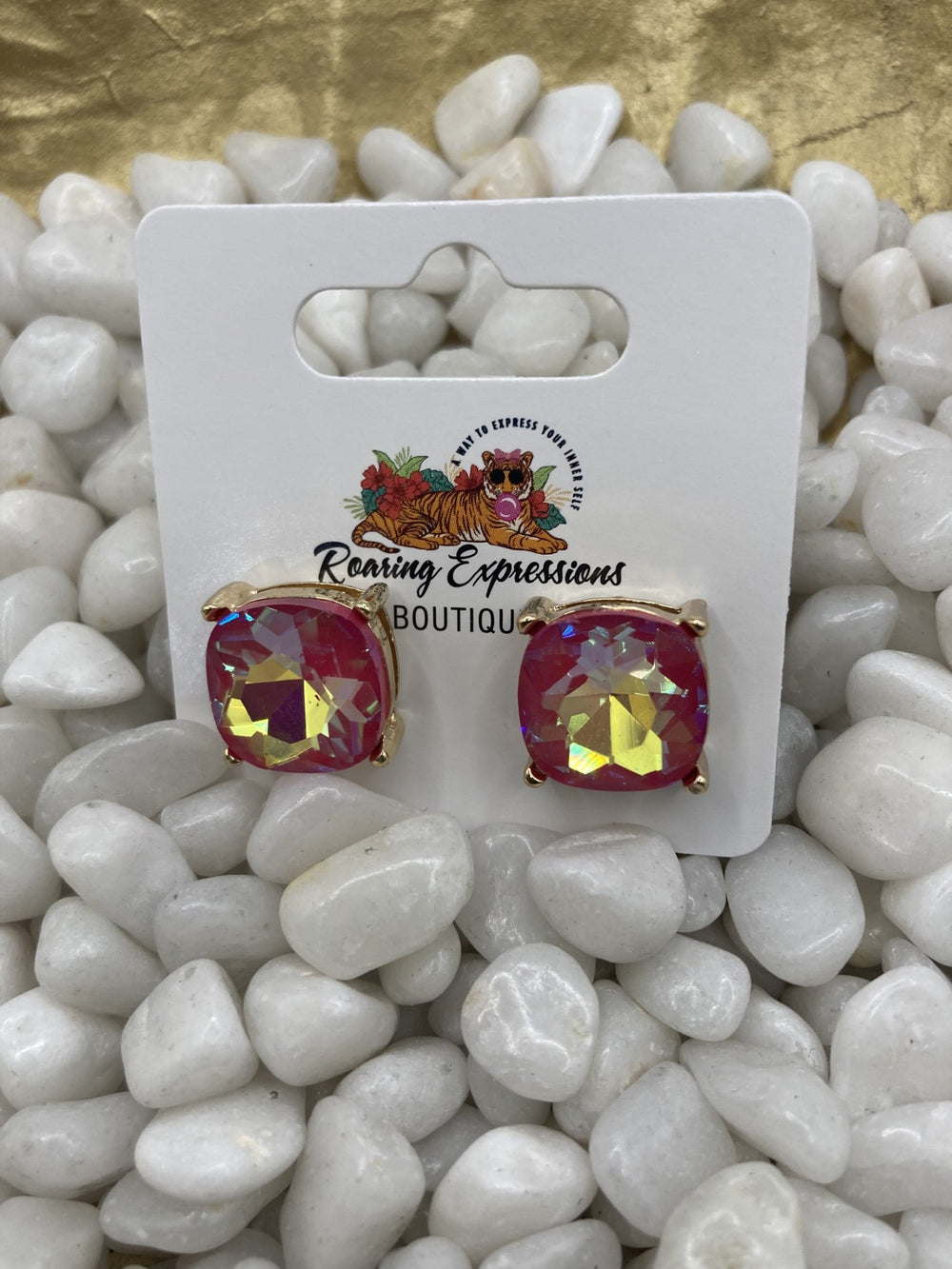 Blush/Gold Stud