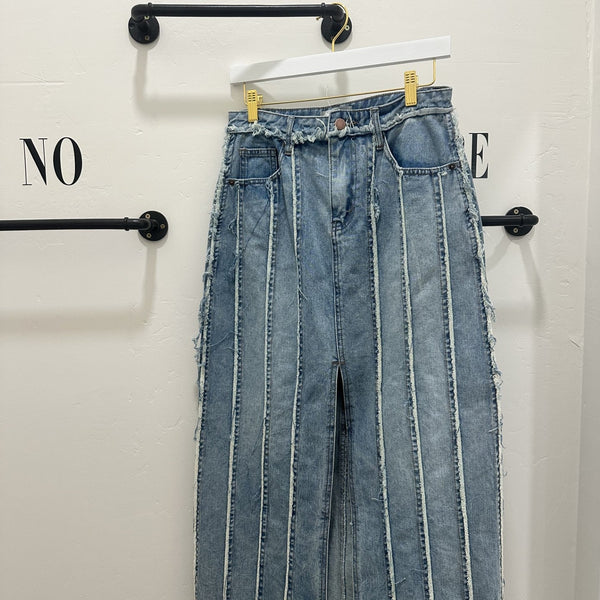 Denim Pencil Skirt