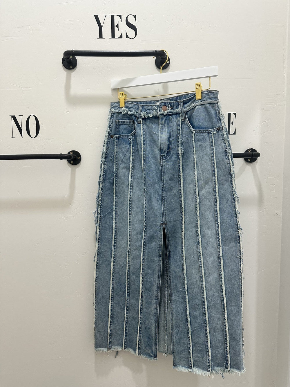 Denim Pencil Skirt