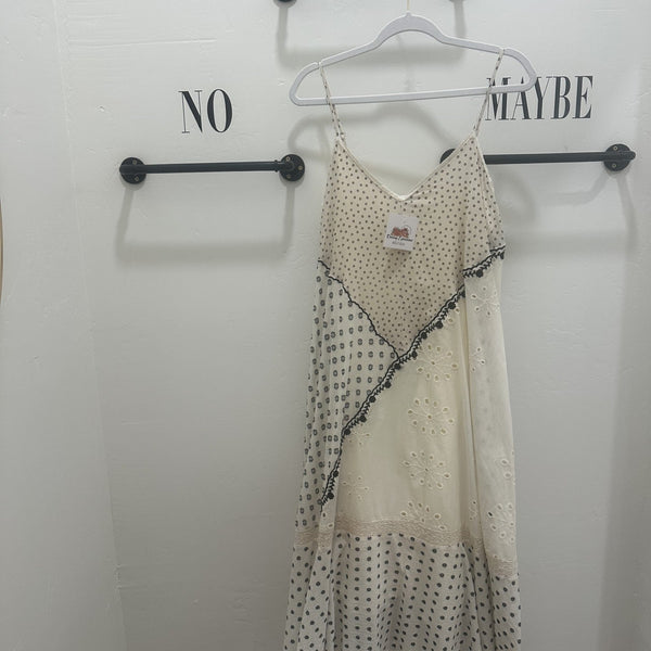 Embroidery Patch Detail Dress