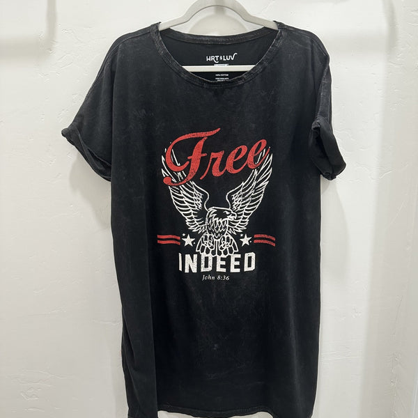 Free Indeed Graphic Dress