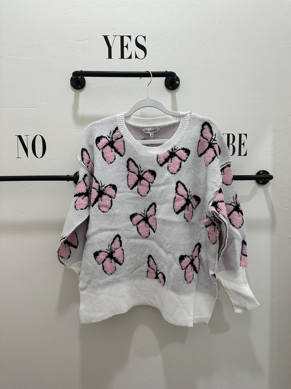 Fuzzy Butterfly Sweater
