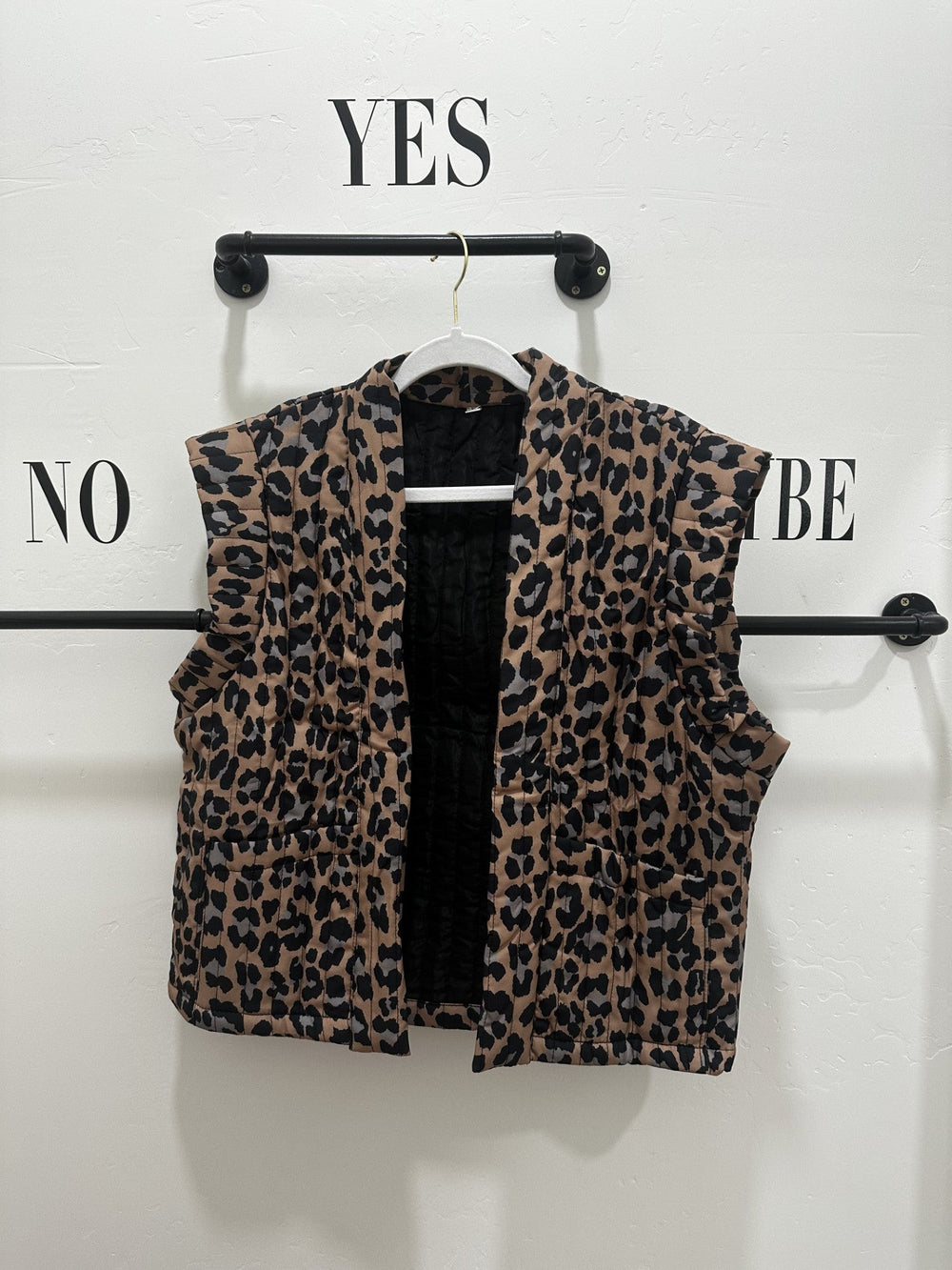 Leopard Quilted Vest