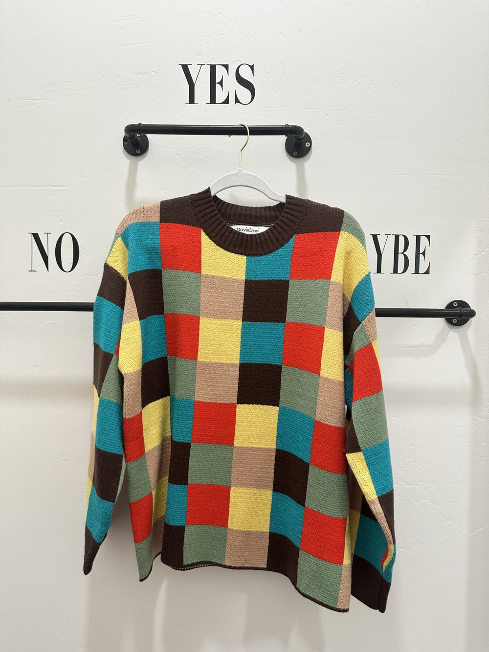 Multi Color Block Sweater
