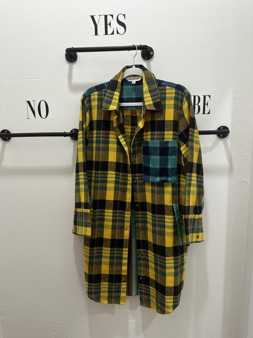 Multi Plaid Patchwork Tunic