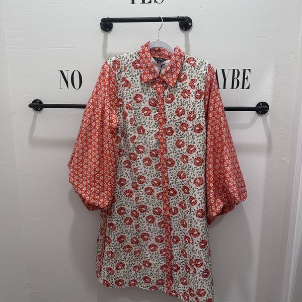 Orange Crush Floral Dress