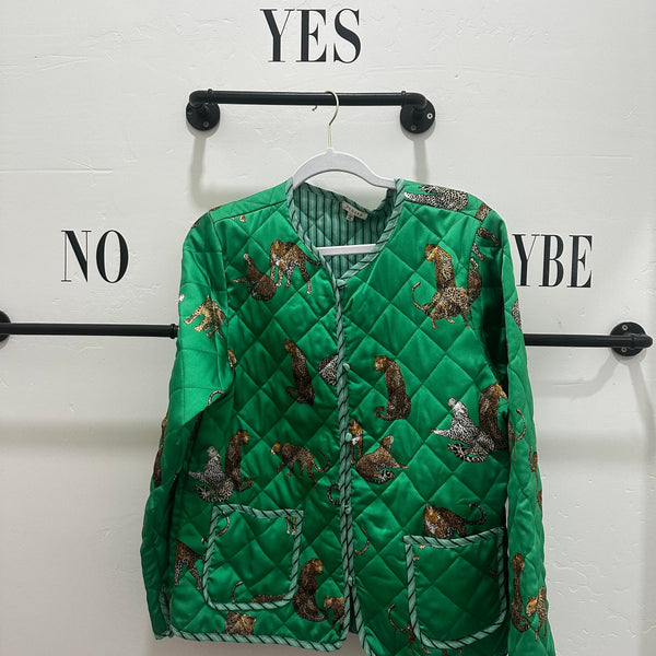 Quilted Leopard Jacket