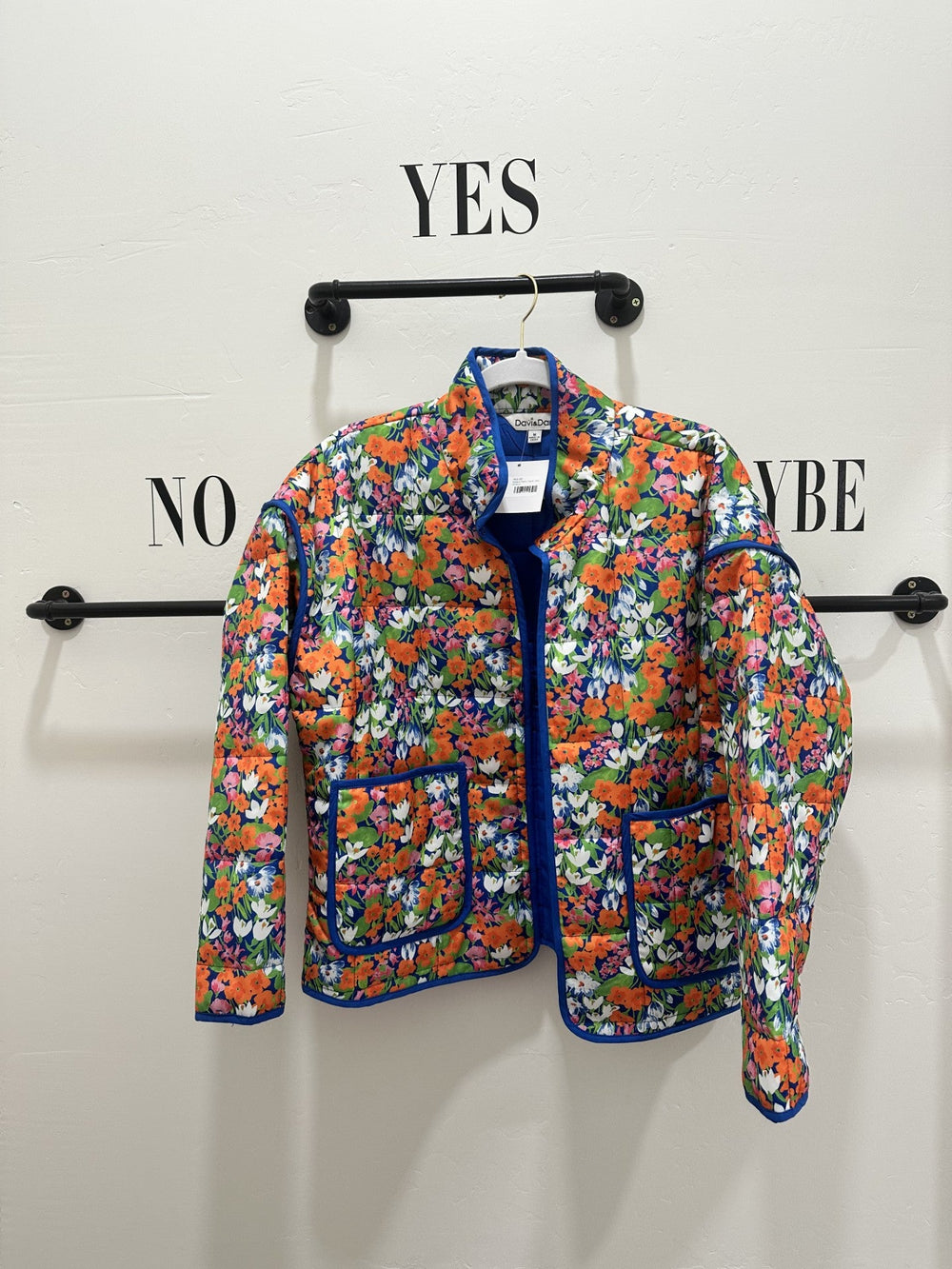 Quilted Retro Floral Jacket