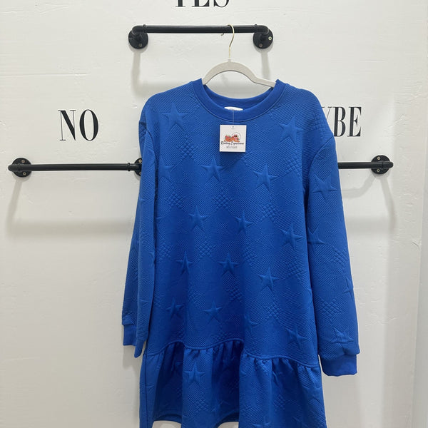 Royal Blue Star Mini Dress