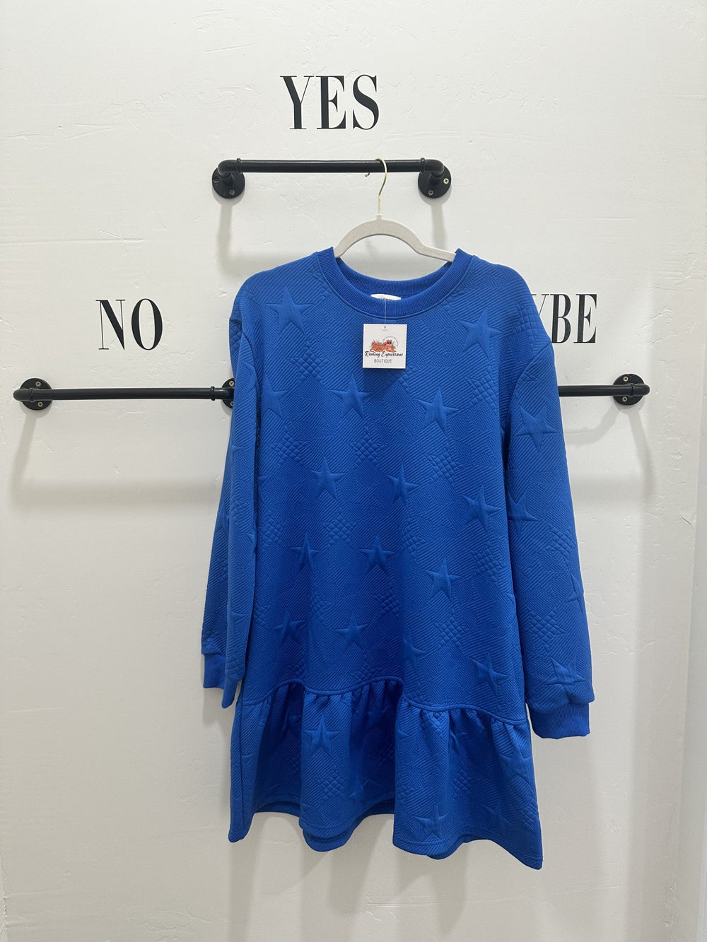 Royal Blue Star Mini Dress