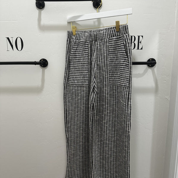 Striped Pants Blk/Wht
