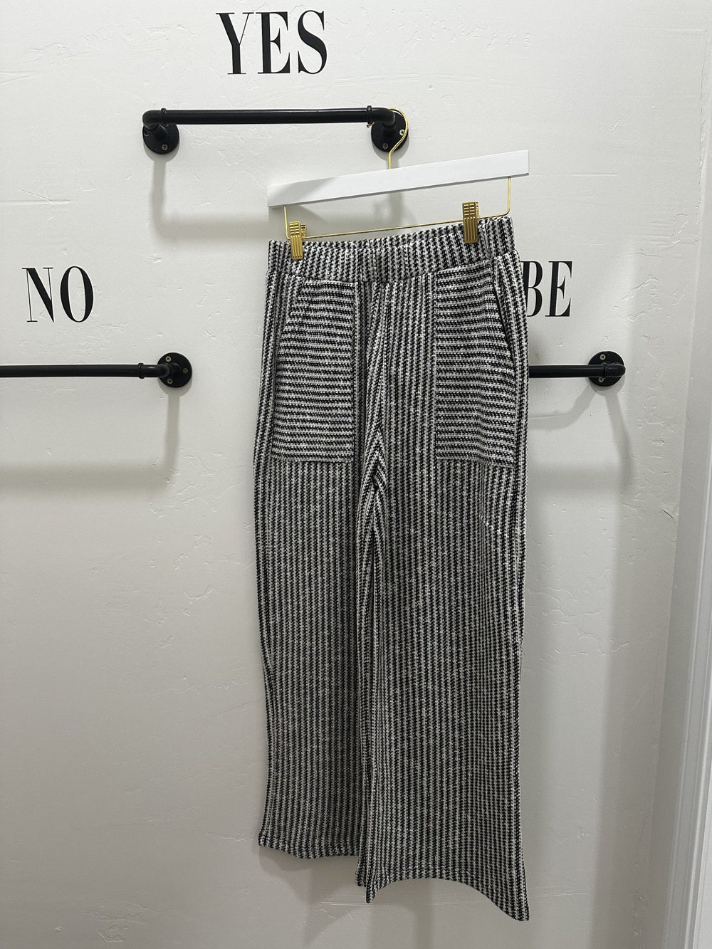 Striped Pants Blk/Wht
