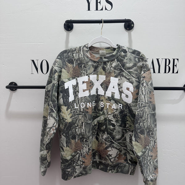 Texas Lonestar Camo Sweatshirt