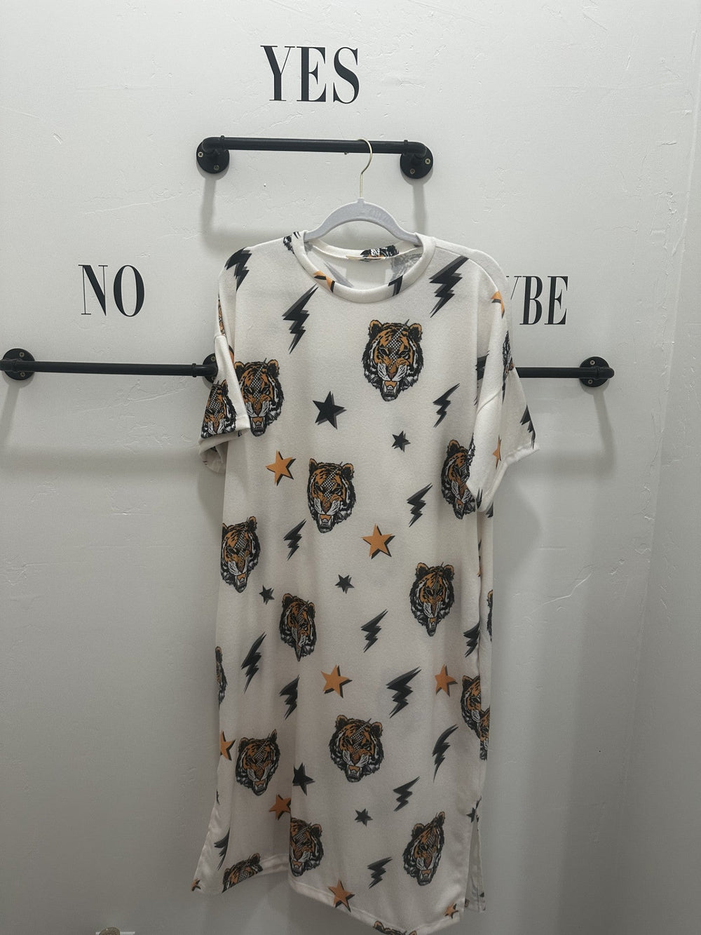 Tiger Print Midi Dress