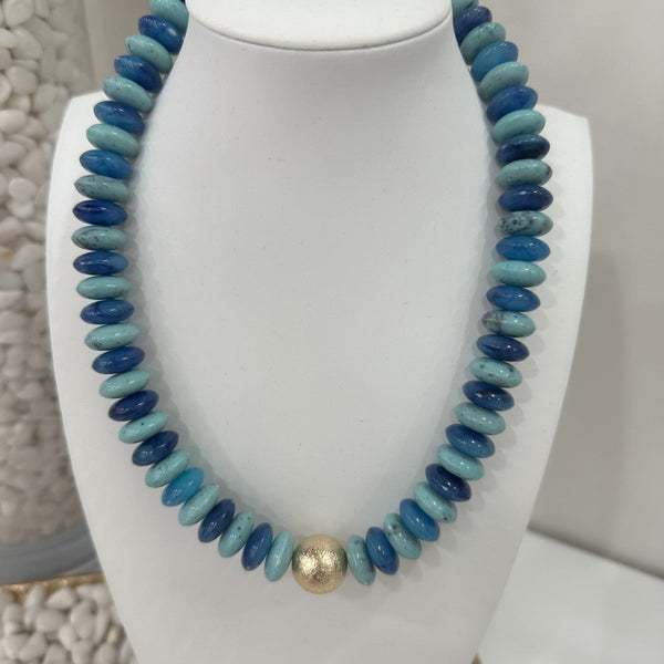 Turquoise/ Royal Blue Disc