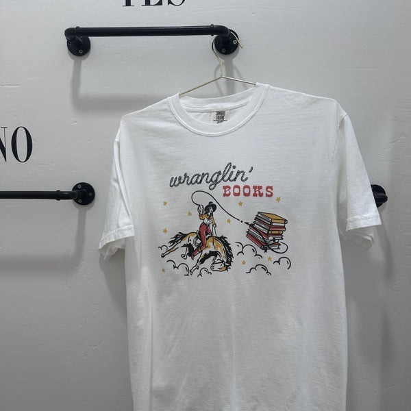 Wranglin' Books Tee